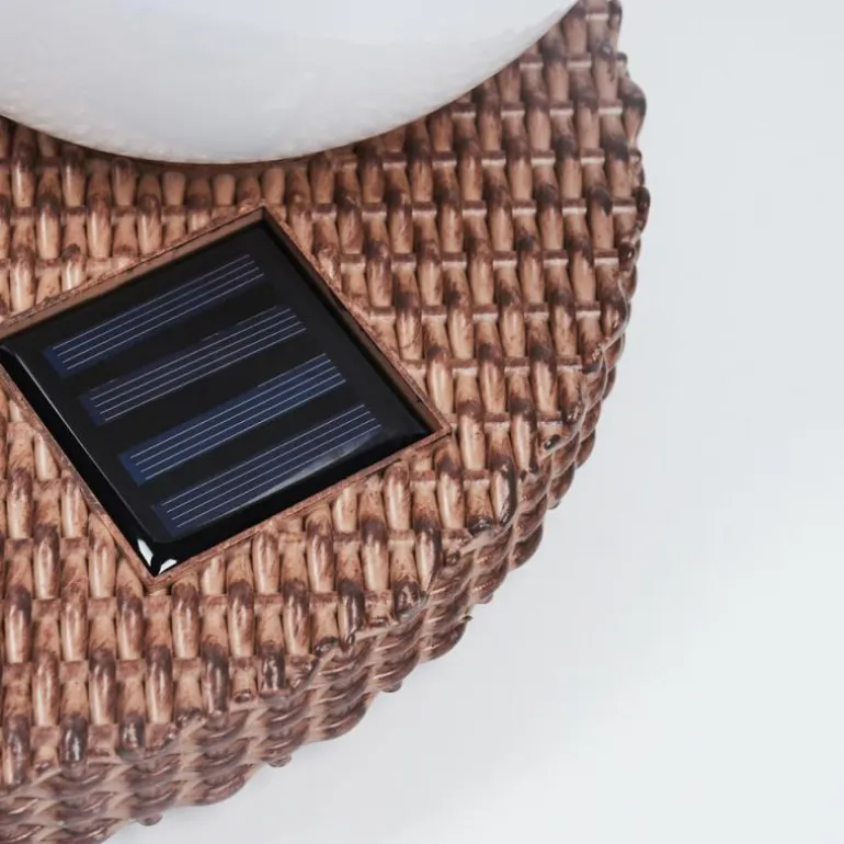 Lampe solaires Centrache LED Brun, 1 lumière
