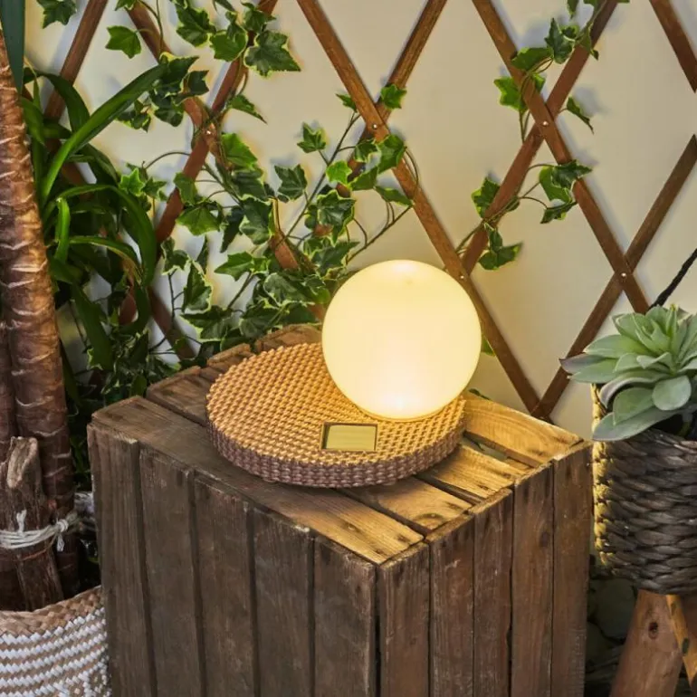 Lampe solaires Centrache LED Brun, 1 lumière