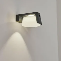 Lampe solaires Lafite LED Anthracite, 1 lumière, Détecteur de mouvement