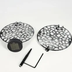 Lampe solaires Mesan LED Noir, Argenté, 1 lumière