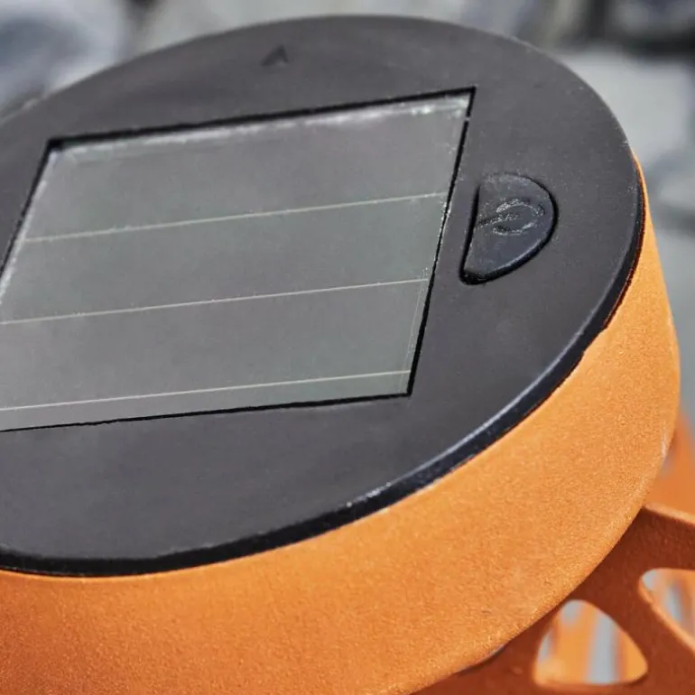 Lampe solaires Mesan LED Orange, Rouille, Noir, 1 lumière