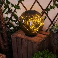 Lampe solaires Pollenca LED Noir, 50 lumières