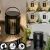 Lampe solaires Rossina LED Noir, 1 lumière