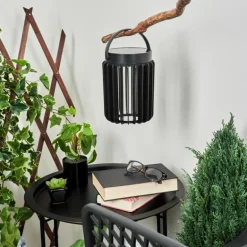 Lampe solaires Rossina LED Noir, 1 lumière