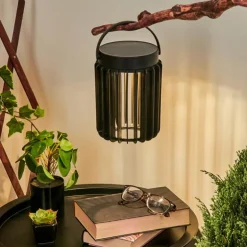 Lampe solaires Rossina LED Noir, 1 lumière