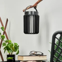 Lampe solaires Rossina LED Noir, 1 lumière