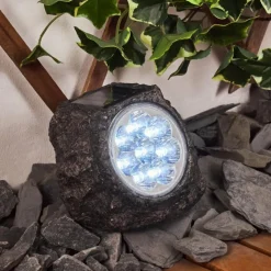 Lampe solaires Sameo LED Brun, 8 lumières