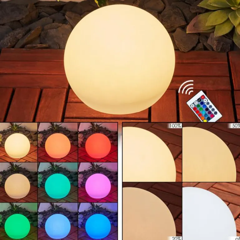 Lampe solaires Ykullen LED Noir, 1 lumière, Télécommandes, Changeur de couleurs