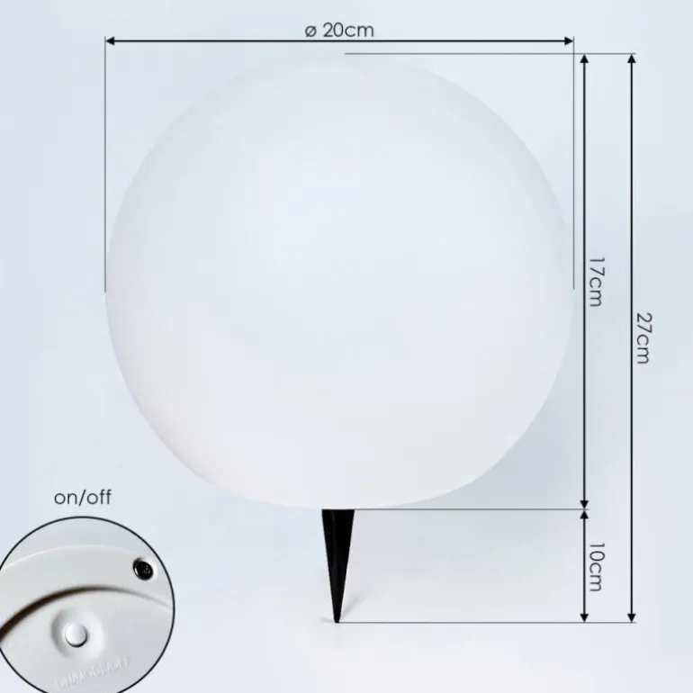 Lampe solaires Ykullen LED Noir, 1 lumière, Télécommandes, Changeur de couleurs