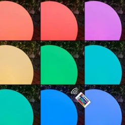 Lampe solaires Ykullen LED Noir, 1 lumière, Télécommandes, Changeur de couleurs