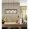 Lampe suspendue Eglo CHARTERHOUSE Noir, 3 lumières