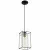 Lampe suspendue Eglo LONCINO Noir, 1 lumière