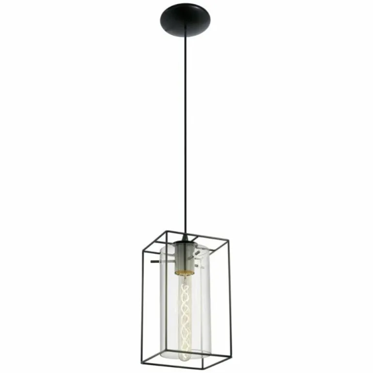 Lampe suspendue Eglo LONCINO Noir, 1 lumière