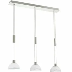 Lampe suspendue Eglo MONTEFIO LED Nickel mat, 3 lumières