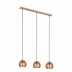 Lampe suspendue Eglo ROCAMAR Cuivre, 3 lumières