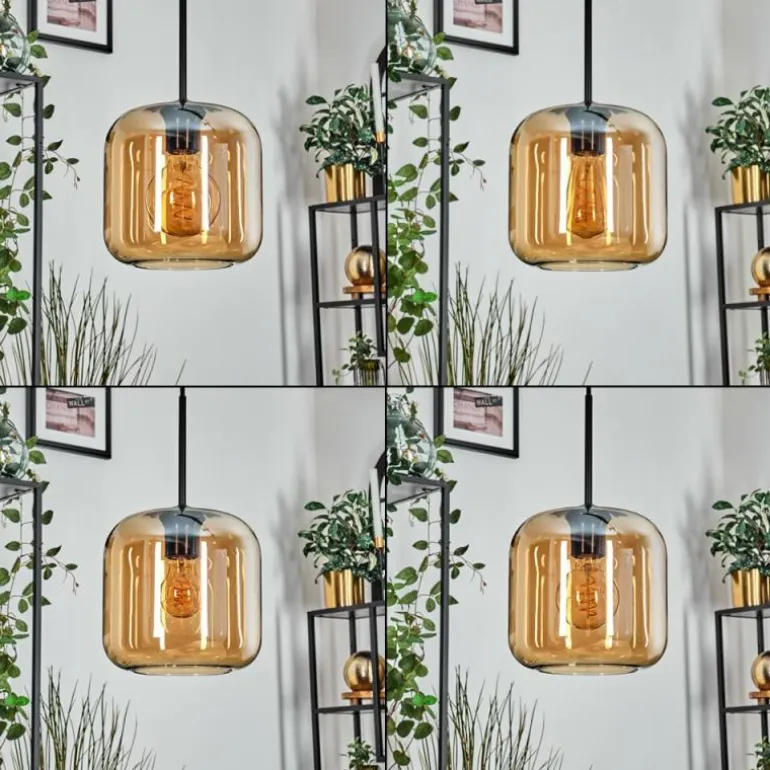 Lauden Suspension Ambre, 3 lumières