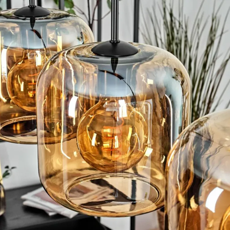 Lauden Suspension Ambre, 3 lumières