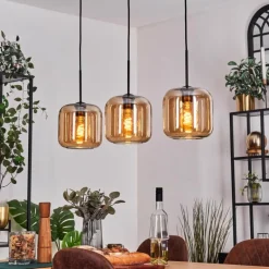 Lauden Suspension Ambre, 3 lumières