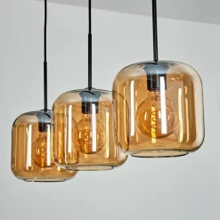 Lauden Suspension Ambre, 3 lumières