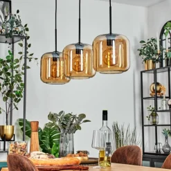 Lauden Suspension Ambre, 3 lumières