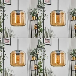 Lauden Suspension Ambre, 5 lumières