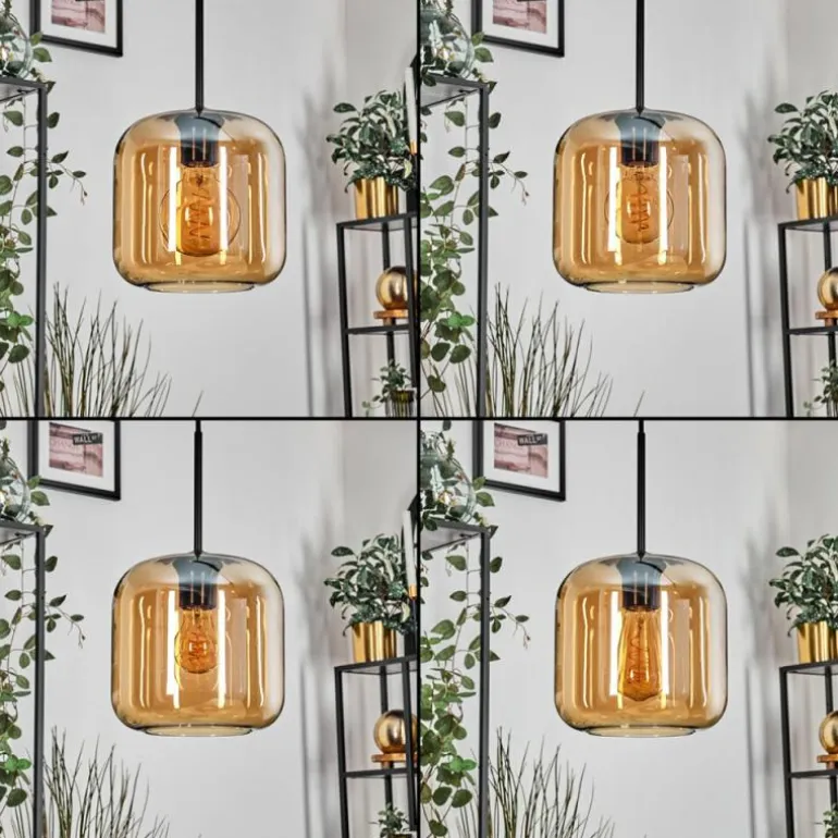 Lauden Suspension Ambre, 5 lumières