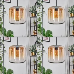 Lauden Suspension Ambre, Clair, 4 lumières