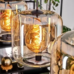 Lauden Suspension Ambre, Clair, 4 lumières