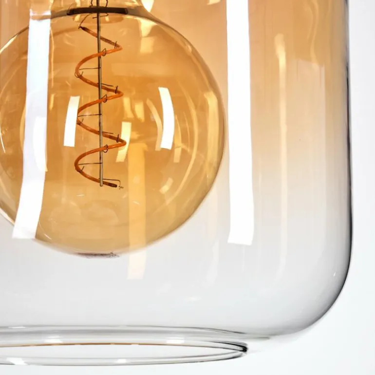 Lauden Suspension Ambre, Clair, Fumé, 4 lumières
