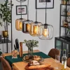 Lauden Suspension Ambre, Chrome, Clair, 4 lumières