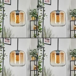 Lauden Suspension Ambre, Clair, 5 lumières