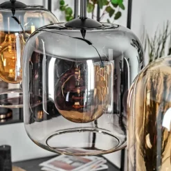 Lauden Suspension Ambre, Clair, Fumé, 5 lumières