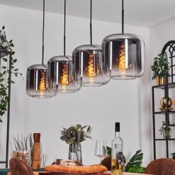 Lauden Suspension Chrome, Clair, 4 lumières