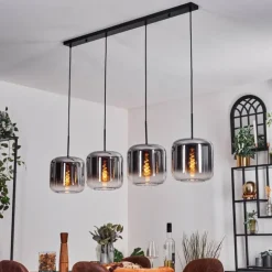 Lauden Suspension Chrome, Clair, 4 lumières