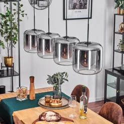 Lauden Suspension Chrome, Clair, 4 lumières