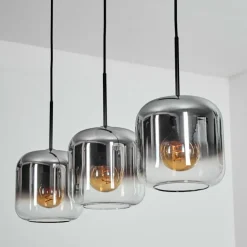 Lauden Suspension Chrome, Clair, 3 lumières