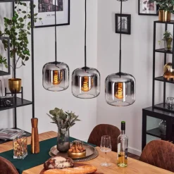 Lauden Suspension Chrome, Clair, 3 lumières