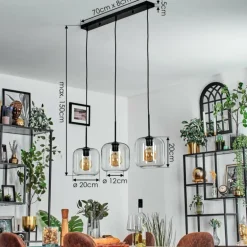 Lauden Suspension Clair, 3 lumières