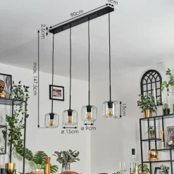Lauden Suspension Clair, 4 lumières