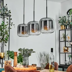 Lauden Suspension Clair, Fumé, 3 lumières
