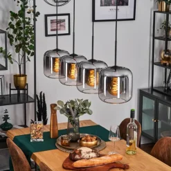 Lauden Suspension Clair, Fumé, 4 lumières