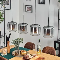 Lauden Suspension Clair, Fumé, 4 lumières