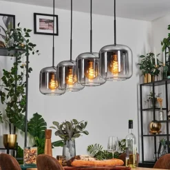 Lauden Suspension Clair, Fumé, 4 lumières