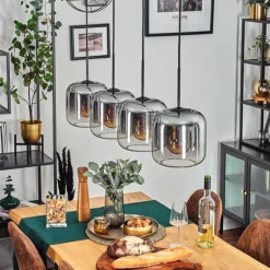 Lauden Suspension Clair, Fumé, 4 lumières