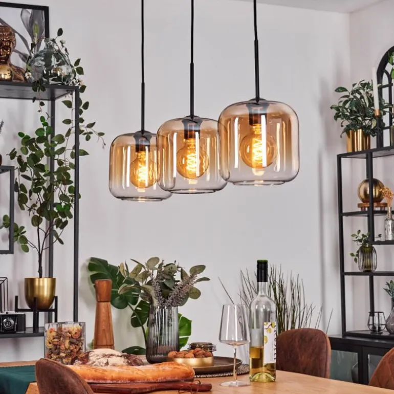 Lauden Suspension Noir, 3 lumières