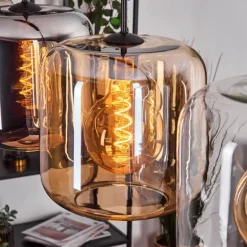 Lauden Suspension Noir, 4 lumières