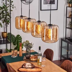 Lauden Suspension Noir, 4 lumières