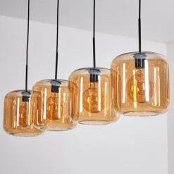 Lauden Suspension Noir, 4 lumières