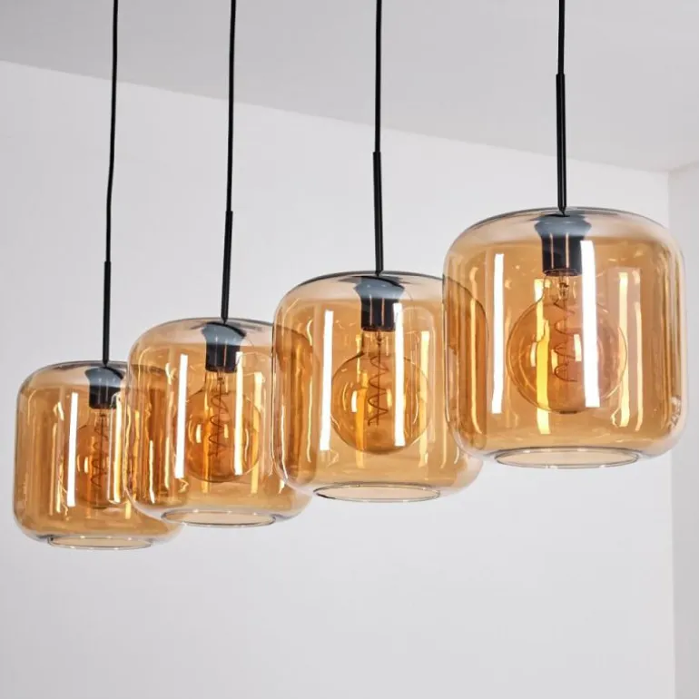 Lauden Suspension Noir, 4 lumières