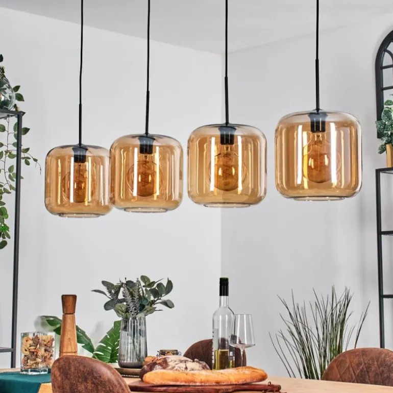 Lauden Suspension Noir, 4 lumières